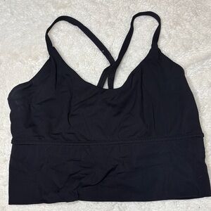Women's Black Crop Sports Cami